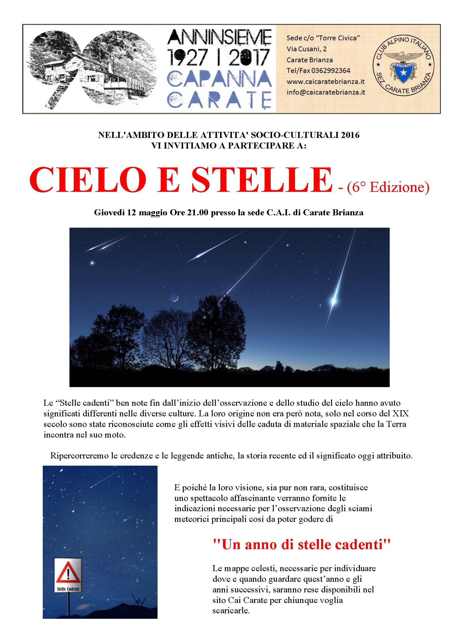 Un anno di stelle cadenti